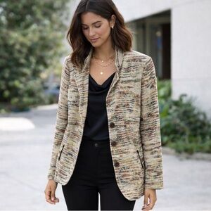 Akris Punto Linen Knit Blazer